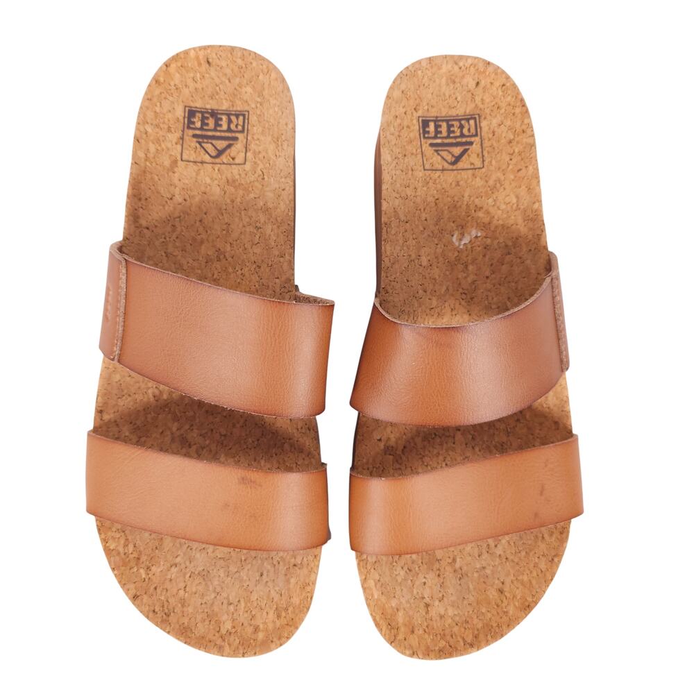 Reef Women's Cushion Vista Hi Sandal Tan Sz 8 - Picture 2 of 8